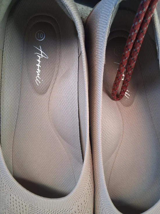 Comfort Knit Ballet Flats in Light Beige - Women's Shoes - Picture 4 of 4